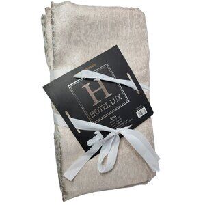 Hotel Lux Isla Tablecloth For 8-10 People Gold Metallic Rectangle 60" x 102" NEw